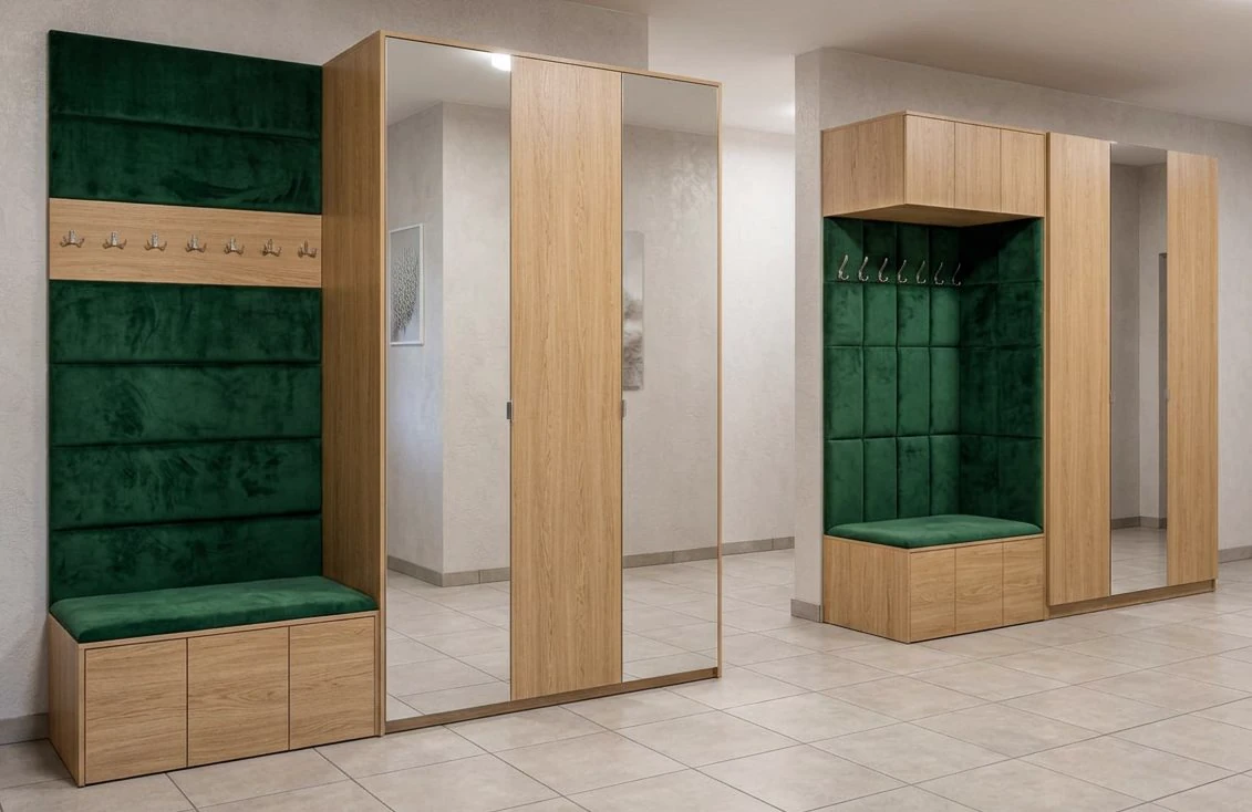 Przedpokój i garderoba, realizacja WIZJA Interior Design Studio