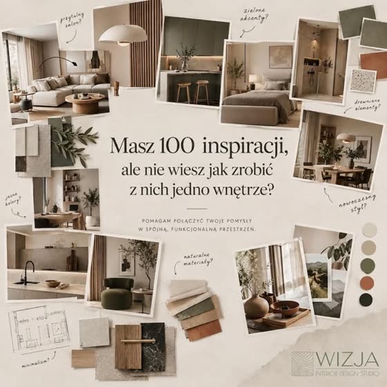 Realizacja wnętrza pod klucz, Instagram WIZJA Interior Design